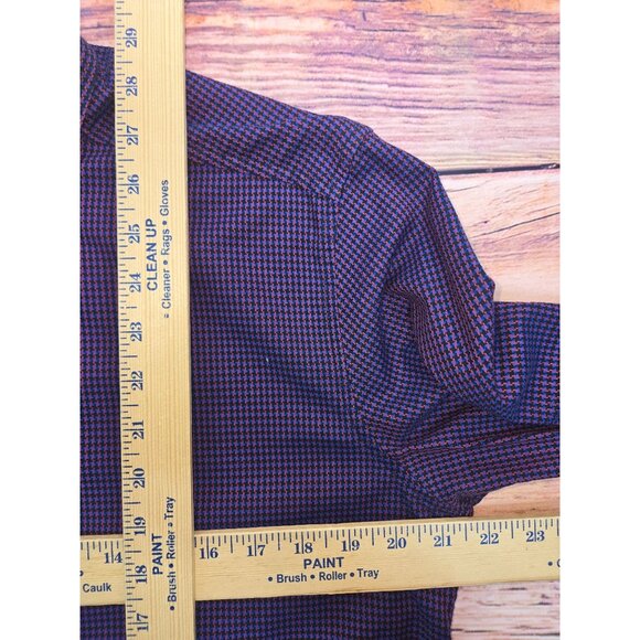 Robert Graham Mens Purple Tailored Fit Shirt Medium Button-Up Dress Contrast - Picture 10 of 10